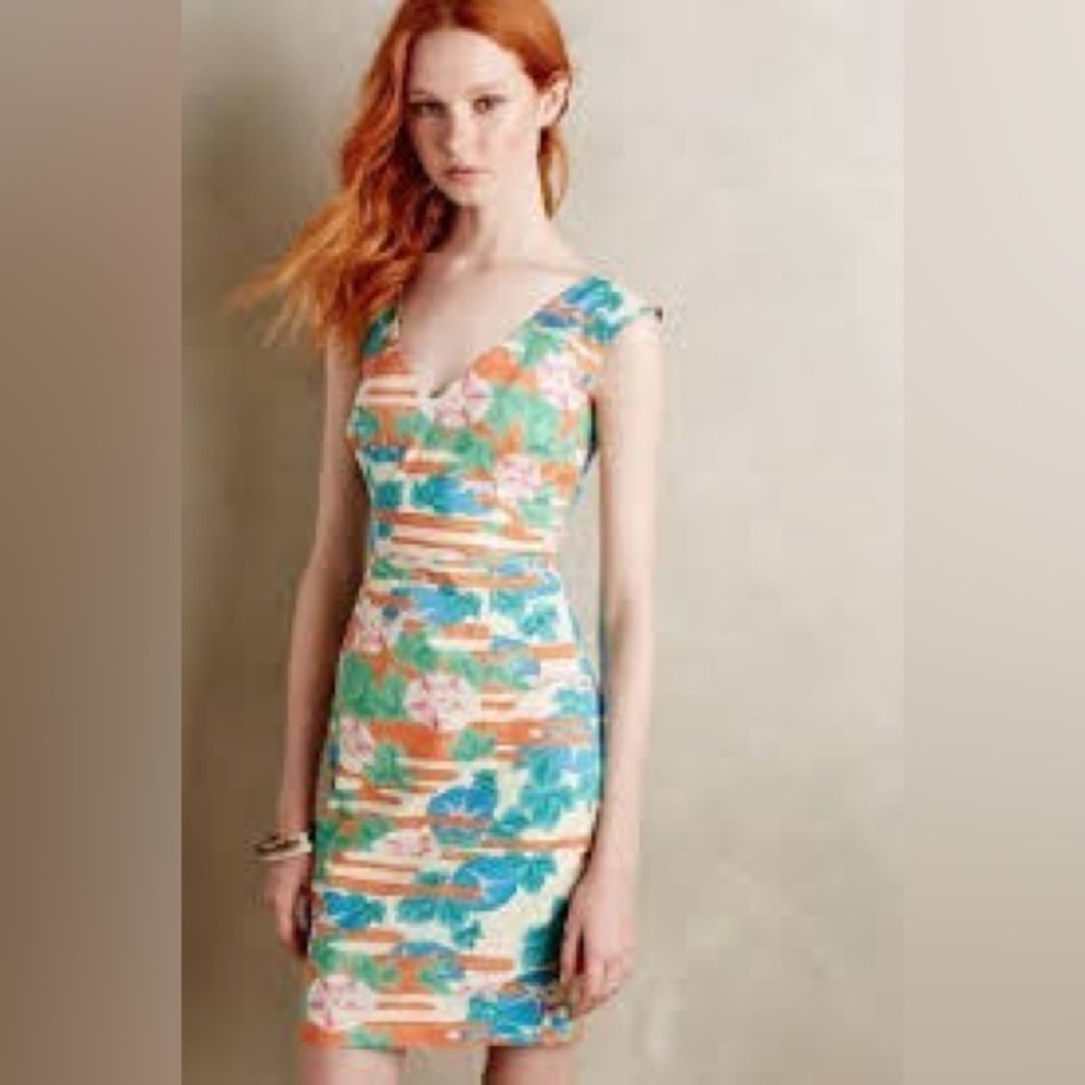 Anthropologie Plenty By Tracy Reese Selah Morning Glory Sheath Dress - Picture 2 of 15